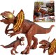 DINOZAUR EFEKTY ŚWIETLNE I DŹWIĘKOWE RUCHOMY ŚWIECĄCE OCZY RYCZY 1