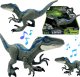 INTERAKTYWNY DINOZAUR FIGURKA CHODZI RUSZA SIĘ RYCZY ŚWIECĄCE OCZY LED 1