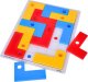 GRA LOGICZNA UKŁADANKA Z KARTAMI KOLOROWE PUZZLE KLOCKI POZIOM 2 2
