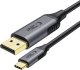 TECH-PROTECT ULTRABOOST CABLE TYPE-C TO DISPLAYPORT 1.4 8K 60HZ 180CM BLACK 1