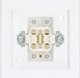 Łącznik krzyżowy z ramką pojedynczy 8,1x8,1cm Biały 2