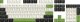 Marvo sada vym�niteln�ch kl�ves, PBT Keycap set KP-02 US, zielona 1