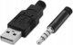 HP DHE-8001, s�uchawki z mikrofonem, przewodowaczarna, 2.0, pod�wietlona, 3.5 mm jack + USB 5