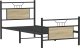 vidaXL vidaXL Łóżko bez materaca, dąb sonoma, 75x190 cm 3
