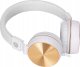 HP DHH-1206 White s�uchawki z mikrofonem, przewodowabia�o-z�ota, klasyczna typ 3,5mm jack 4