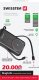 SWISSTEN, Powerbank, s bezdr�tov�m nab�jen�m, Li-Pol, 5/9/12V, zintegrowany kabel USB-C + Lighting, 20000mAh, USB-C,USB-A,Kabel Li 2