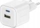 SWISSTEN Adapter sieciowy GaN 35W, 2-portowy, USB-A + USB-C, Smart IC 1