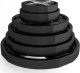 TPC SET ZESTAW TALERZY OLIMPIJSKICH POLIURETANOWYCH 2 x 2.5 - 25 KG CPU - 155KG HMS 4