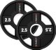 TPC SET ZESTAW TALERZY OLIMPIJSKICH POLIURETANOWYCH 2 x 2.5 - 25 KG CPU - 155KG HMS 6