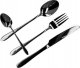 Cutlery set Homla ABELE Black, 16 pcs. 11