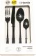 Cutlery set Homla ABELE Black, 16 pcs. 2