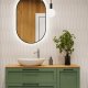 Washbasin faucet INVENA GABRO PLUS, high, chrome, with marble handle 6