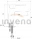 Washbasin faucet INVENA PAROS, low, chrome color 1