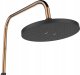 Shower system INVENA MOONLIGHT: rain and hand shower, mixer, black with gold details 4