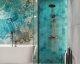 Shower system INVENA MOONLIGHT: rain and hand shower, mixer, black with gold details 5
