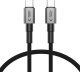 Kabel USB Tech-Protect USB-C - USB-C 0.5 m Szary (5906302380763) 1