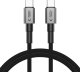 Kabel USB Tech-Protect USB-C - USB-C 1 m Szary (5906302380770) 1