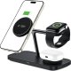 TECH-PROTECT QI15W-A45 3IN1 MAGNETIC MAGSAFE WIRELESS CHARGER BLACK 2
