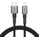 Kabel USB Tech-Protect USB-A - Lightning 1 m Szary (5906302380855) 1
