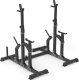 Zestaw MS2_2.0_83KG_G | Ławka dwustronna + stojaki regulowane + zestaw gryfów i obciążeń gumowanych 83 kg- Marbo Sport 2