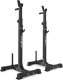 Zestaw MS33_2.0_83KG | Ławka dwustronna + wielopoziomowe stojaki (2 sztuki) pod sztangę z asekuracją + Ławka Scotta (modlitewnik) z regulacją podparcia + zestaw gryfów i obciążeń 83 kg - Marbo Sport 2