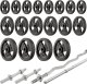Marbo Sport Zestaw MS30_2.0_113KG | Dwustronnie regulowana ławka treningowa + wielopoziomowe stojaki (2 sztuki) pod sztangę z asekuracją  + zestaw gryfów i obciążeń 113 kg - Marbo Sport 3