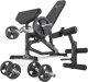 Marbo Sport Zestaw MS39_2.0_42KG | Dwustronnie regulowana ławka treningowa + modlitewnik + prasa + zestaw gryfów i obciążeń 42 kg - Marbo Sport 1