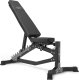 Marbo Sport Zestaw MS30_2.0_83KG_G | Dwustronnie regulowana ławka treningowa + wielopoziomowe stojaki (2 sztuki) pod sztangę z asekuracją  + zestaw gryfów i obciążeń gumowanych 83 kg - Marbo Sport 2