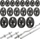 Marbo Sport Zestaw MS11_2.0_113KG_G | dwustronnie regulowana ławka treningowa + stojaki regulowane + zestaw gryfów i obciążeń gumowanych 113 kg - Marbo Sport 4