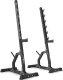 Marbo Sport Zestaw MS8_2.0_83KG | Dwustronnie regulowana ławka treningowa + wielopoziomowe stojaki (2 sztuki) + zestaw gryfów i obciążeń 83 kg - Marbo Sport 3