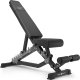 Marbo Sport Zestaw MS33_2.0_83KG_G | Ławka dwustronna + wielopoziomowe stojaki (2 sztuki) pod sztangę z asekuracją + Ławka Scotta (modlitewnik) z regulacją podparcia + zestaw gryfów i obciążeń gumowanych 83 kg - Marbo Sport 2