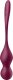 Satisfyer wibrujące kulki Love Birds Vary Connect App wine red 1