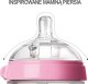 COMOTOMO - 2 antykolkowe butelki silikonowe MOM'S BREAST 150 ml Pink NEWBORN 4