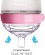 COMOTOMO - 2 antykolkowe butelki silikonowe MOM'S BREAST 150 ml Pink NEWBORN 5