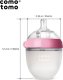 COMOTOMO - 2 antykolkowe butelki silikonowe MOM'S BREAST 150 ml Pink NEWBORN 7