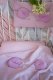 Hi Little One poszewka na pościel dla niemowląt z oddychającej organicznej BIO bawełny MOUSE Blush/Baby Pink 3