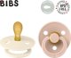 Bibs BIBS COLOUR SYMMETRICAL 2-PACK IVORY & BLUSH S Smoczek Symetryczny kauczuk Hevea 1