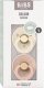 Bibs BIBS COLOUR SYMMETRICAL 2-PACK IVORY & BLUSH S Smoczek Symetryczny kauczuk Hevea 9