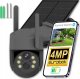 Bezprzewodowa Zewnętrzna Solarna Kamera Obrotowa 4MPX Akumulator ICSee [K-11G Solar] 1