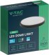 Plafon V-TAC 24W LED SAMSUNG CHIP Okrągły 30cm Natynkowy IP44 Czarny VT-8624B 4000K 2500lm 5 Lat Gwarancji 3
