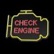 Neon PLEXI LED CHECK ENGINE yellow red NNE21 Neolia 2