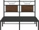 vidaXL vidaXL Łóżko bez materaca, brązowy dąb, 120x200 cm 6