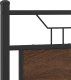 vidaXL vidaXL Łóżko bez materaca, brązowy dąb, 120x200 cm 9
