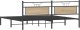 vidaXL Rama łóżka bez materaca Sonoma Oak 193x203 cm Drewno klejone 8