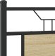 vidaXL vidaXL Łóżko bez materaca, dąb sonoma, 150x200 cm 9