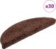 vidaXL Maty na schody 30 szt. Brązowe 56x17x3 cm 1