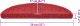 vidaXL Maty na schody 30 szt. Bordowo-czerwone 56x17x3 cm 8