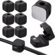 6x Uchwyt magnetyczny na kable Alogy Magnetic Cable Holder 6-pack organizacja kabli do biurka szafki ściany Czarne 1