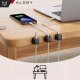 6x Uchwyt magnetyczny na kable Alogy Magnetic Cable Holder 6-pack organizacja kabli do biurka szafki ściany Czarne 1