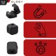 6x Uchwyt magnetyczny na kable Alogy Magnetic Cable Holder 6-pack organizacja kabli do biurka szafki ściany Czarne 5